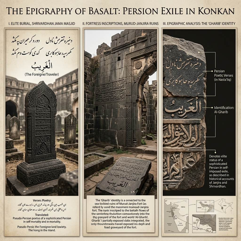Basalt epigraphy and gravestone inscriptions in Thuluth and Nasta'liq scripts